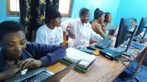 Computer training at Goodness and Mercy Missions 